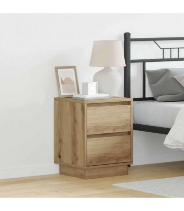 vidaXL Bedside Cabinet Artisan Oak 39 x 34.5 x 50 cm Engineered wood