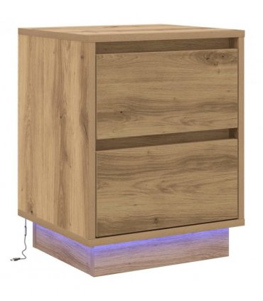 vidaXL Bedside Cabinet Artisan Oak 39 x 34.5 x 50 cm Engineered wood