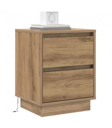 vidaXL Bedside Cabinet Artisan Oak 39 x 34.5 x 50 cm Engineered wood