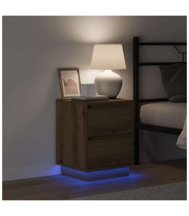 vidaXL Bedside Cabinet Artisan Oak 39 x 34.5 x 50 cm Engineered wood