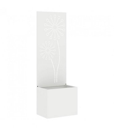 vidaXL Garden Privacy Screen White 50 x 150 cm Cold-rolled steel