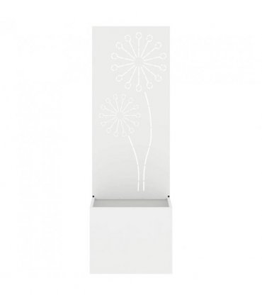 vidaXL Garden Privacy Screen White 50 x 150 cm Cold-rolled steel