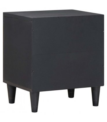 vidaXL Bedside Cabinet with Door Black 40 x 33 x 46 cm