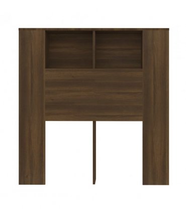 vidaXL Headboard Cabinet | Brown Oak | Engineered Wood | Standard | Contemporary