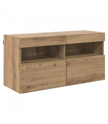 vidaXL TV Wall Cabinet Artisan Oak 80 x 30 x 40 cm Engineered Wood