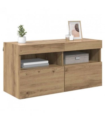 vidaXL TV Wall Cabinet Artisan Oak 80 x 30 x 40 cm Engineered Wood