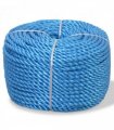 vidaXL Twisted Rope Polypropylene 12 mm 100 m Blue