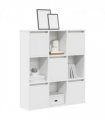 vidaXL Bookcase White 89x24x101.5 cm Engineered Wood