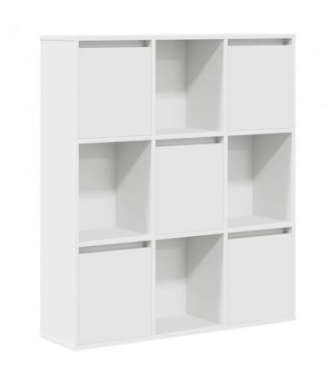 vidaXL Bookcase White 89x24x101.5 cm Engineered Wood