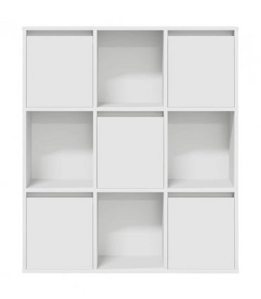 vidaXL Bookcase White 89x24x101.5 cm Engineered Wood