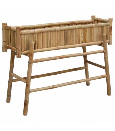 vidaXL Garden Planter with Holder Natural 100 x 38 x 74 cm Bamboo