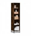 vidaXL Book Cabinet Smoked Oak 40x35x170.5 cm Engineered Wood