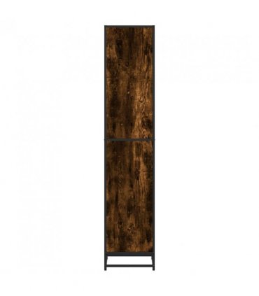 vidaXL Book Cabinet Smoked Oak 40x35x170.5 cm Engineered Wood