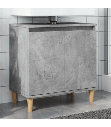 vidaXL Sink Cabinet Concrete Grey 58x33x60 cm Engineered Wood