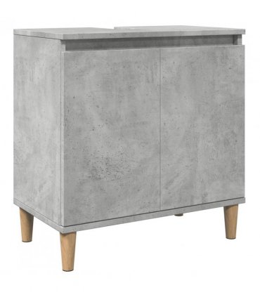 vidaXL Sink Cabinet Concrete Grey 58x33x60 cm Engineered Wood