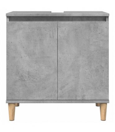 vidaXL Sink Cabinet Concrete Grey 58x33x60 cm Engineered Wood