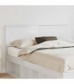 vidaXL Headboard Gloss White Engineered wood