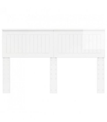 vidaXL Headboard Gloss White Engineered wood