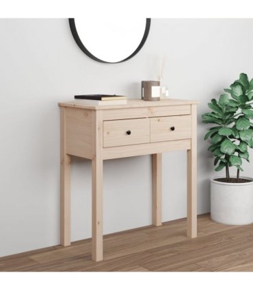 vidaXL Console Table 70x35x75 cm Solid Wood Pine