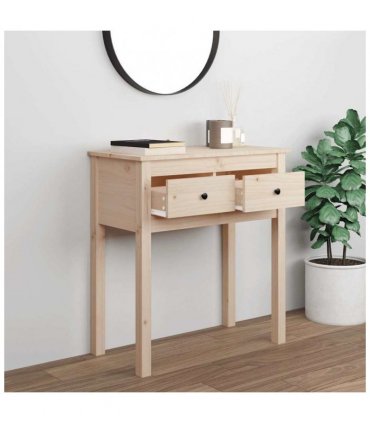 vidaXL Console Table 70x35x75 cm Solid Wood Pine