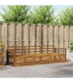 vidaXL Outdoor Sofa Set 3 pcs Natural Solid Acacia Wood