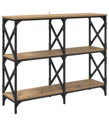vidaXL Console Table Artisan Oak 100 x 28 x 80.5 cm Engineered Wood