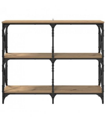 vidaXL Console Table Artisan Oak 100 x 28 x 80.5 cm Engineered Wood