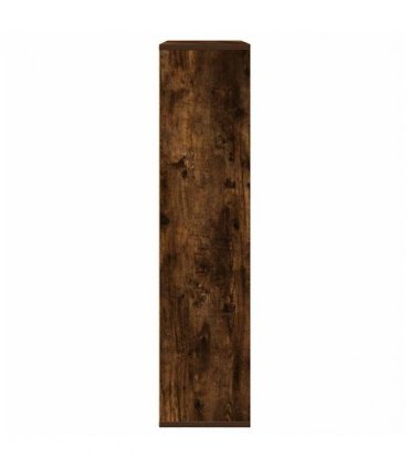 vidaXL Bookcase Smoked Oak 89x24x101.5 cm Engineered Wood