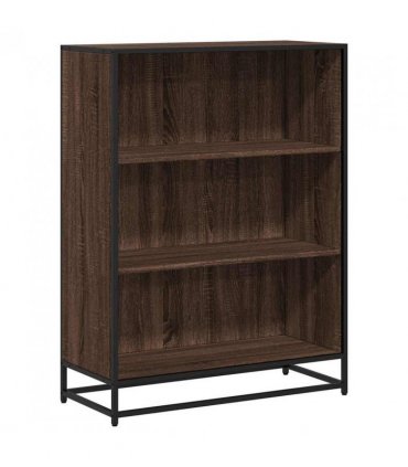 vidaXL Book Cabinet Brown Oak 80.5x35x107.5 cm Engineered Wood