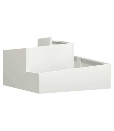 vidaXL Garden Planter White 80 x 80 x 50 cm Cold-rolled Steel