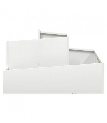 vidaXL Garden Planter White 80 x 80 x 50 cm Cold-rolled Steel