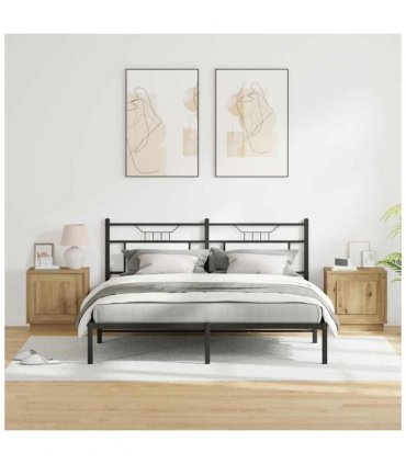 vidaXL Bedside Cabinet 2 pcs Artisan Oak 44 x 34.5 x 45 cm