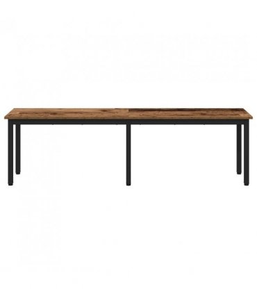 vidaXL Bench Old Wood 160 x 35 x 45 cm Engineered Wood
