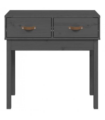vidaXL Console Table Grey 76.5x40x75 cm Solid Wood Pine