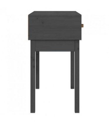 vidaXL Console Table Grey 76.5x40x75 cm Solid Wood Pine