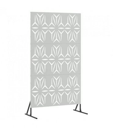 vidaXL Privacy Screen 100 x 50 x 180 cm Galvanised Steel Silver