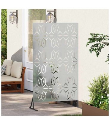 vidaXL Privacy Screen 100 x 50 x 180 cm Galvanised Steel Silver