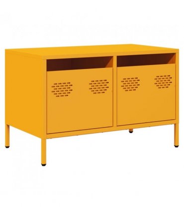 vidaXL TV Cabinet Mustard Yellow 68x39x43.5 cm Cold-rolled Steel