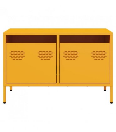 vidaXL TV Cabinet Mustard Yellow 68x39x43.5 cm Cold-rolled Steel