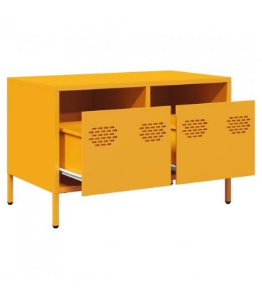 vidaXL TV Cabinet Mustard Yellow 68x39x43.5 cm Cold-rolled Steel
