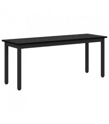 vidaXL Bench Black Oak 110 x 35 x 45 cm Engineered Wood