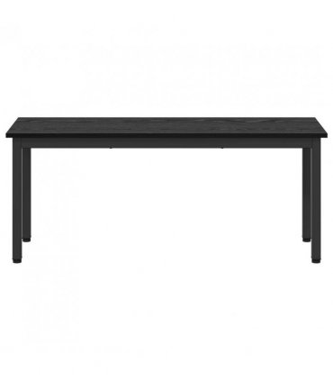 vidaXL Bench Black Oak 110 x 35 x 45 cm Engineered Wood