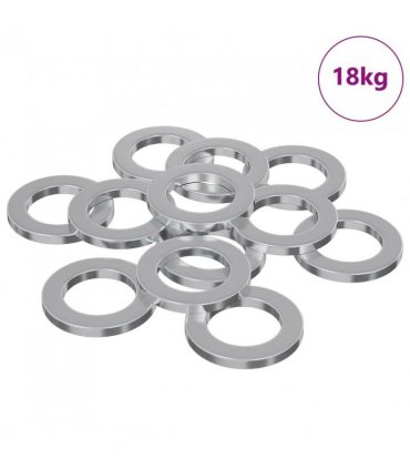 vidaXL Washers 50000 pcs Silver Iron