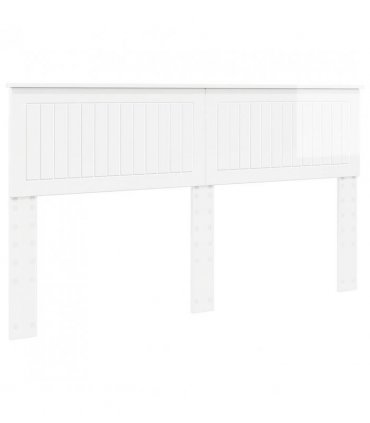 vidaXL Headboard Gloss White Engineered wood