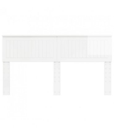vidaXL Headboard Gloss White Engineered wood