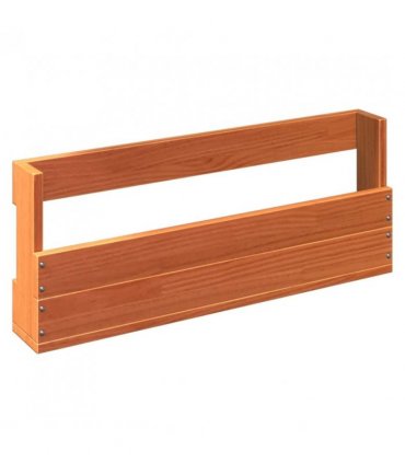 vidaXL Wall-mounted Shoe Racks 2 pcs Wax Brown 59x8.5x23.5 cm Solid Wood Pine