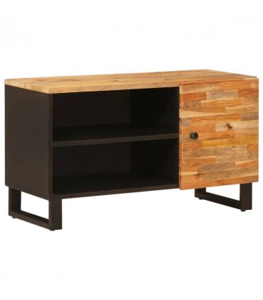 vidaXL TV Cabinet with Shelf Brown 80 x 33 x 46 cm Solid Mango Wood