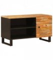 vidaXL TV Cabinet with Shelf Brown 80 x 33 x 46 cm Solid Mango Wood