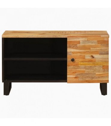 vidaXL TV Cabinet with Shelf Brown 80 x 33 x 46 cm Solid Mango Wood