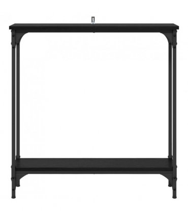 vidaXL Console Table Black Oak 75 x 22.5 x 75 cm Engineered Wood